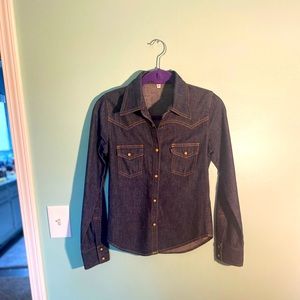 Girls Earl Jean petite denim shirt